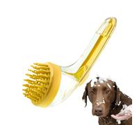 Weqizuerqi Dog Shampoo Brush - Cat Dog Massage Brush - Gentle Massage Cleansing Scrubber with Soap Dispenser for Cats Kittens Puppies Home Beach Swimming Pool Groomers Travel