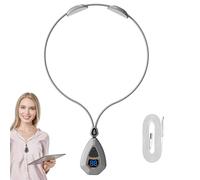 Weqizuerqi Electric Pulse Neck Massage, EMS Lymphatic Relief Neck Massage, Lymphatic Neck Massager with Heat, Neck EMS Massage Acupoints Massager, 5 Modes Intelligent Neck Massage, 15.5x15.5x4cm