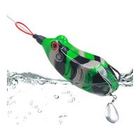 Weqizuerqi Frog Lures, Realistic Silicone Lures for Dynamic Bass | Fishing Equipment for Deep Sea Saltwater Trout Crappie Golden Pike Zander Perch Boat