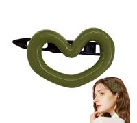 Weqizuerqi Girls Hair Pins | Morandi Cute Hair Accessories | Non-Slip Cute Heart Shape Hair Clip, Vivid Appearance Christmas Accessories
