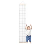 Weqizuerqi Kids Height Wall Chart, Wall Measurement for Height Children - Wall Kids Growth Chart Canvas - Measurement Ruler Hangable Waterproof Removable Bedroom Nursery Decoration for Girls