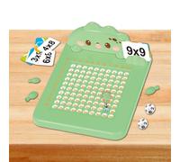 Weqizuerqi Multiplication Board,Interactive Math Multiplication Toy | Intelligence Boost Activity | for 3+ Years Classroom Kindergarten Preschool Tutoring Travel Birthday Stocking Stuffer Playroom