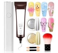 Weqizuerqi Nail 5D Gel Nail Fixer Glue, Beginner-Friendly 5D Modelling Gel for Women Holiday Everyday Salon Wedding Formal Occasions