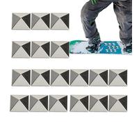 Weqizuerqi Non-slip for Snowboarding | Pentagram Anti-Skid 18 Pieces Safety Studs | Grip for Skiing and Snowboarding, for Men and Women Foot Protection When Skiing and Snowboarding
