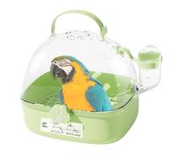 Weqizuerqi Parrot Transport Box, Travel Cage for Birds, Ventilated & Lightweight Hand-Held Transport Box with Water Bottle for Small Animals, Kittens, Ferrets, Rabbits, Reptiles