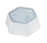 Weqizuerqi Pet Water Bowl - Puppy Slow Feeder Leak-Proof with Anti-Sling Function, Splash-proof Non-Slip Drinking Bowl for Dogs Cats Indoor and Outdoor Use