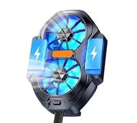 Weqizuerqi Phone Cooler for Game - Double-Fan Back Clip Phone Cooler,Game Playing High-Efficiency Heat Dissipation Equipment for Students Teens Adults Girls Boys Smartphone