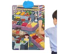 Weqizuerqi Poster - Fun Interactive Educational Toys with Sound, Educational Poster | for Home Classroom School Family Time Indoor Outdoor Holiday Birthday