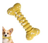 Weqizuerqi Puppy Teething Toys,Interactive Fetch Throw Toys | Bite-Resistant Chewing Funny Bone-Shaped for Teeth Cleaning Calming Training Mental Enrichment Puppy Small Pets Dog Home