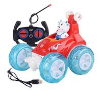 Weqizuerqi Radio Controlled Cars - Vehicle with Dynamic Lights and Music - Radio Controlled Car for Birthdays and Christmas as a Gift for Outdoor Game Indoor Racing Stunt Shows