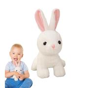 Weqizuerqi Realistic Rabbit, Stuffed Rabbit Realistic | Cute Stuffed Rabbit Doll - Home Decor Plushie Toy, Realistic Stuffed Animal Rabbit Doll for and Girls