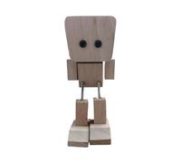 Weqizuerqi Shaking Wooden Man Figurine | Wooden People Figures,Small Desktop Decor Sculpture for Students Kids Play Bookshelf Car Dashboard