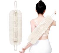 Weqizuerqi Shower Pouf and Back Scrubber - Exfoliation Washcloth Towel with Suction Cup | Body Wash Cleansing Exfoliator Bath Pouf for Women Men Family Friends