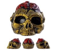 Weqizuerqi Skull Whistle, Decorating Skull for Halloween, Brain Design, Prank Sound Maker, Decorative Warning Instrument for Adults, Hikes, Outdoor Adventures