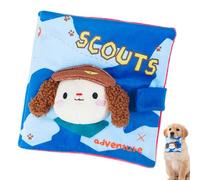Weqizuerqi Squeaky Dog Toy, Dog Squeaky Toy - Puppy Tooth Book | Dog Squeaky Chews Cute Soft Indestructible Puppy Self Understanding Book for Boredom