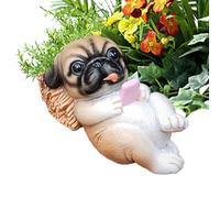 Weqizuerqi The Dog Statue - Resin Desk Ornaments for Pets - Garden Decoration for Dogs, for Library Hallway Living Room Family Room Farm Parties Tiered Tray