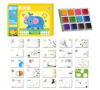 Weqizuerqi Toddler Finger Paint, Washable Kids Finger Paint, Art Painting Tool Sets for Children Baby School Classroom Party Craft Decoration Pottery Art Home