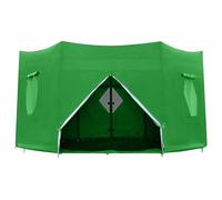 Weqizuerqi Trampoline Tent Cover Rectangle Trampoline Canopy Sun Shade Cover Green Roof With Window Zipper And Strap For 6/8/10/12/14 Ft 6 Pole