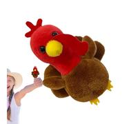 Weqizuerqi Turkey Finger Puppets, Finger Puppets, Finger Puppet Game with Soft Turkey Hands, Educational Dolls for Storytelling, Role Play, Finger Plush Toy for Children, Girls and