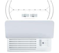 Weqizuerqi Vent AC Deflector, Protection Against Direct Draughts, Climate Baffel, Air Guide Rail with Condensation Protection, for Living Room, Bedroom, Theatre, Side Wall