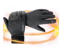 Weqizuerqi Warm Cycling Gloves, Touchscreen Winter Gloves, Touchscreen Thermal Gloves, Running Gloves for Cold Weather, Warm Writing Gloves with Reflective Design for Working in the