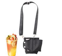 Weqizuerqi Water Bottle Carrier with Strap | Water Bottle Carrying Bag with Strap for Travel - Oxford Portable Cup Accessories with Compartments for Tumbler Drink Travel