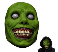 WEQNGIU Halloween Mask - Smiling Demons Horror Scary Masks Creepy Horror Evil Face Latex Full Head Helmet for Cosplay Props and Party Costume Accessories