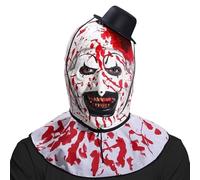 WEQNGIU Halloween Masks - Horror Art The Clown Mask Adult Terrifier Halloween Cosplay Mask Scary Killer Masquerade Party Costume Accessories