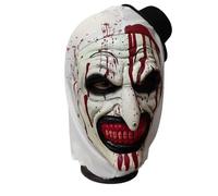 WEQNGIU Terrifying Scary Clown Mask, Scary Killer Clown Joker Latex Mask Horror Bloody Full Head Halloween Masks for Adults Role-Playing Parties