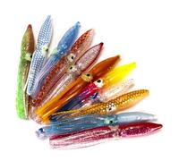 Weqspj 20Pcs Colorful Octopuses Squids Skirts Fishing Lure Big Octopuses Skirt Trolling Soft Baits Tackle Soft Baits Trolling