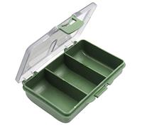 Weqspj 3 Compartment Small Storage Box Flying Fishing Tackle Spoon Hook Baits Accessories Tackle Organizers and Waterproof for Adults Baits Hook Organizers