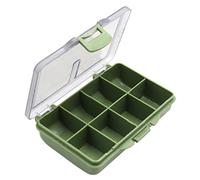 Weqspj 3 Compartment Small Storage Box Flying Fishing Tackle Spoon Hook Baits Accessories Tackle Organizers and Waterproof for Adults Baits Hook Organizers
