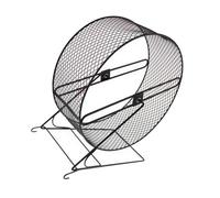 Weqspj Calm Small Animal Running Wheel Iron Building for Hamsters Squirrels Unguis Crushing and Exercise Metal Activity Wheel