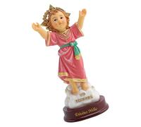 Weqspj Classical Design Divine Child Figurine with Open Arm Catholic Decoration for Faithfuls Worship and Cultural Ambiances Sculpture