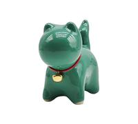 Weqspj Lovely Small Animal Figurine Ceramic Kitten Decoration Ornament for Table Setting or Home Desk Shelf Space Ornament Teahouse Ceremony Decoration