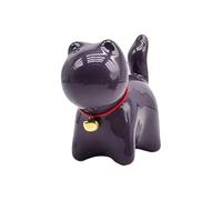 Weqspj Lovely Small Animal Figurine Ceramic Kitten Decoration Ornament for Table Setting or Home Desk Shelf Space Ornament Teahouse Ceremony Decoration