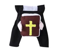 Weqspj Pet Halloween Costume Polyester Fabric Fun Stand for Small Dog Cats Party Apparel Comfortable Pet Biblical Attire
