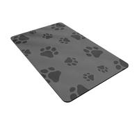 Weqspj Quick Dry Dog Bowl Mat Super Absorbent Feeding Station Floor Protector Nonskid Rubber Base Large Size High Absorption Cats Food Tray Mat