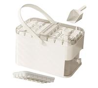 Weqspj Reusable Press Type Ice Box Crushing Tray Maker Storage for Chilling Drink Coffee Juices Wine Reusable Press Type Ice