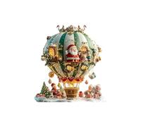 Weqspj Santa and Festive Tree Acrylic Safe for Kids Pets Great for Mantels Displays Santa Acrylic Decoration