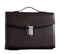 WEQYFDC Briefcase Professional Anti Theft Lockable Briefcase, Large Capacity Combination Lock Document Bag For Men, Lawyer Attache Case(Khaki)