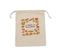 WEQYFDC Drawstring Bag 3pcs/lot Linen Bags Reusable Drawstring Large Washable Storage Food Accessories Home Unbleached Kitchen Organizer for Holiday Weddings(Style 03)