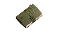 WEQYFDC Notepad 2Set Leather Travel Notebook Standard Passport Ledger Journal Diary Stationery Supplies(Green-Passport)