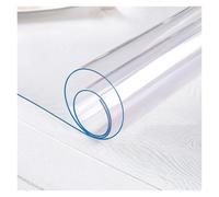WEQYFDC Transparent Placemats PVC Transparent Table Mat Waterproof, Oil-Resistant Soft Glass For Indoor/Outdoor Dining And Coffee Tables(Width 180,Height 30)