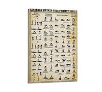 WEQYWEY Ashtanga Yoga Primary Series Posters Wall Art Canvas Vintage Music And Movies Aesthetic Poster Decorative Painting Living Room Bed Room Decor24x36inch(60x90cm) Frame-style