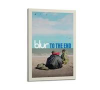 WEQYWEY Blur To The End Posters Wall Art Canvas Vintage Music And Movies Aesthetic Poster Decorative Painting Living Room Bed Room Decor24x36inch(60x90cm) Frame-style