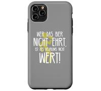 Wer das Bier nicht ehrt Delirium Funny German Beer Phrase Case for iPhone 11 Pro Max