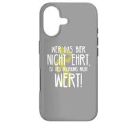 Wer das Bier nicht ehrt Delirium Funny German Beer Phrase Case for iPhone 17