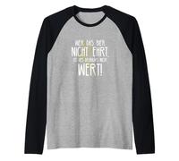 Wer das Bier Nicht ehrt Delirium Funny German Beer Phrase Raglan Baseball Tee