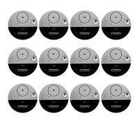 WER Doberman Security Slim Loud 100dB Alarm and Vibration Sensors-Modern & Ultra-Thin Design Compatible with Home, Office, Dorm Room or Even RVs (12-Pack)